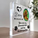 Personalised Pet Memorial Plaque Photo Dog Cat Memorial Sign