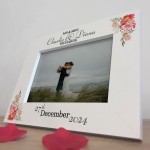 Wedding Day Frame Mr And Mrs Wooden Picture Frame Personalised