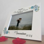 Wedding Day Mr And Mrs Wood Photo Frame Personalised Couple Gift