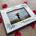 Wedding Day Mr And Mrs Wood Photo Frame Personalised Couple Gift