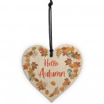 Wooden Autumn Sign Hello Autumn Sign Autumn Accessories Heart