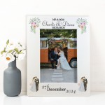 WEDDING FRAME Personalised Gift For Mr And Mrs ANY SURNAME