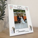 WEDDING FRAME Personalised Gift For Mr And Mrs ANY SURNAME