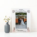 PERSONALISED Wedding Photo Frame Wedding Day Gift Anniversary