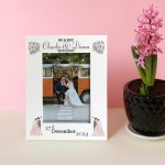 PERSONALISED Wedding Photo Frame Wedding Day Gift Anniversary