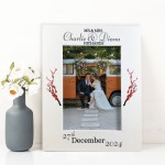 Wedding Day Photo Frame Personalised Gift For Mr And Mrs