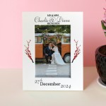 Wedding Day Photo Frame Personalised Gift For Mr And Mrs