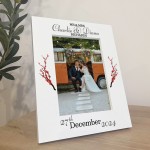 Wedding Day Photo Frame Personalised Gift For Mr And Mrs