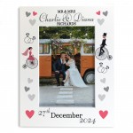 Personalised Wedding Day Photo Frame Gift For Mr And Mrs Couple