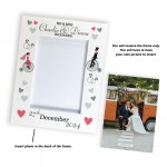 Personalised Wedding Day Photo Frame Gift For Mr And Mrs Couple