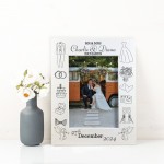 Novelty Wedding Photo Frame PERSONALISED Wedding Day Gift