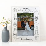 Novelty Wedding Photo Frame PERSONALISED Wedding Day Gift