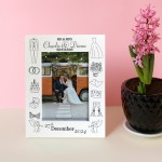 Novelty Wedding Photo Frame PERSONALISED Wedding Day Gift