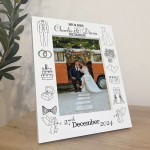 Novelty Wedding Photo Frame PERSONALISED Wedding Day Gift