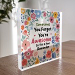 Christmas Birthday Gifts for Women You Are Awesome Plaque