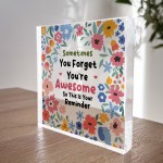 Christmas Birthday Gifts for Women You Are Awesome Plaque