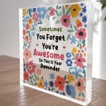 Christmas Birthday Gifts for Women You Are Awesome Plaque