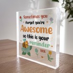 Birthday Gifts for Women You Are Awesome Standing Plaque