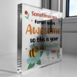 Birthday Gifts for Women You Are Awesome Standing Plaque