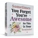 You Are Awesome Plaque Gifts for Her Thank You Birthday