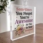 You Are Awesome Plaque Gifts for Her Thank You Birthday