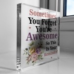 You Are Awesome Plaque Gifts for Her Thank You Birthday