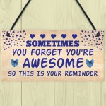 Birthday Gifts for Best Friend You Are Awesome Hanging Sign