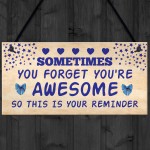 Birthday Gifts for Best Friend You Are Awesome Hanging Sign