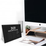 2025 Calendar Desktop Free Standing Planner Flip Spiral Bound