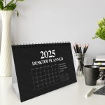 2025 Calendar Desktop Free Standing Planner Flip Spiral Bound