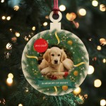 Personalised Dog Cat Memorial Christmas Bauble Custom Ornament