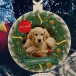 Personalised Dog Cat Memorial Christmas Bauble Custom Ornament