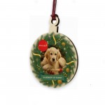 Personalised Dog Cat Memorial Christmas Bauble Custom Ornament