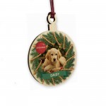 Personalised Dog Memorial Christmas Bauble Custom Pet Ornament