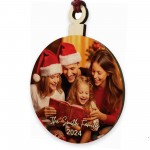 Personalised Photo Christmas Wood Bauble Family Christmas Tree