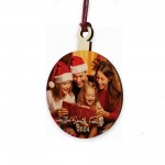 Personalised Photo Christmas Wood Bauble Family Christmas Tree