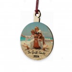 Personalised Photo Christmas Bauble Family Christmas 2024 Tree