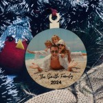 Personalised Photo Christmas Bauble Family Christmas 2024 Tree