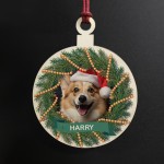 Personalised Dog Christmas Bauble Custom Pet Christmas Ornament