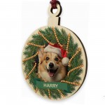 Personalised Dog Christmas Bauble Custom Pet Christmas Ornament