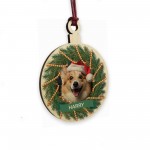 Personalised Dog Christmas Bauble Custom Pet Christmas Ornament