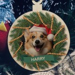 Personalised Dog Christmas Bauble Custom Pet Christmas Ornament