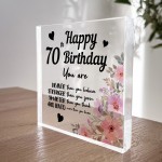 70th Birthday Acrylic Plaque 70th Birthday Gifts for Women