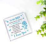 To MY BOY Gift For Boyfriend Husband Christmas Birthday Gift