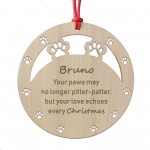 Personalised Pet Memorial Christmas Ornaments Dog Memorial Gifts