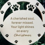 Pet Christmas Bauble Remembrance memorial tree decoration