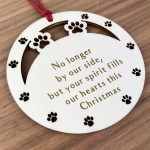 Pet Memorial Bauble Loss of Pet Dog Memorial Christmas Tree