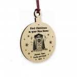 1st Christmas in Your New Home Bauble Personalised Ornament