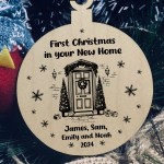 1st Christmas in Your New Home Bauble Personalised Ornament