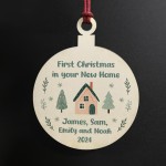 1st Christmas In Your New Home Personalised Christmas Decoration